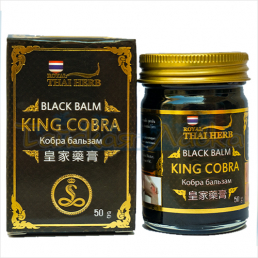 Royal Thai Herb Black Balm King Cobra / Черный бальзам на основе яда кобры (50 мл)